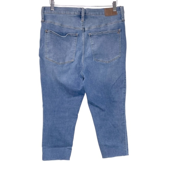 Madewell Blue Curvy Roadtripper Skinny Jeans Cropped Medium Wash 31P # MD687 - Picture 2 of 9